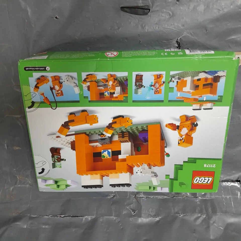 BOXED LEGO MINECRAFT 21178 THE FOX LODGE RRP £17.99