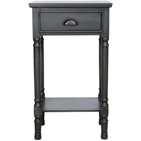 BOXED HOMESDIRECT365 VALUE DARK GREY DELTA TELEPHONE TABLE 