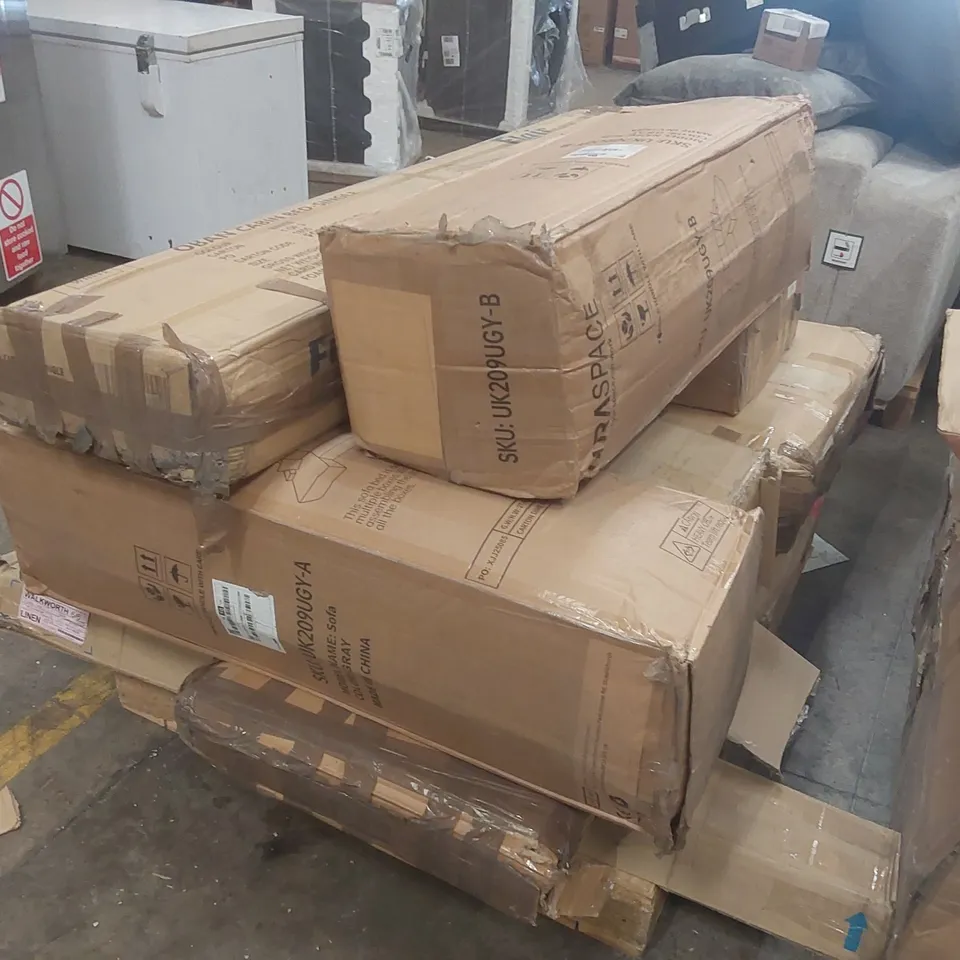 PALLET CONTAINING A LARGE QUANTITY OF ASSORTED FURNITURE PARTS