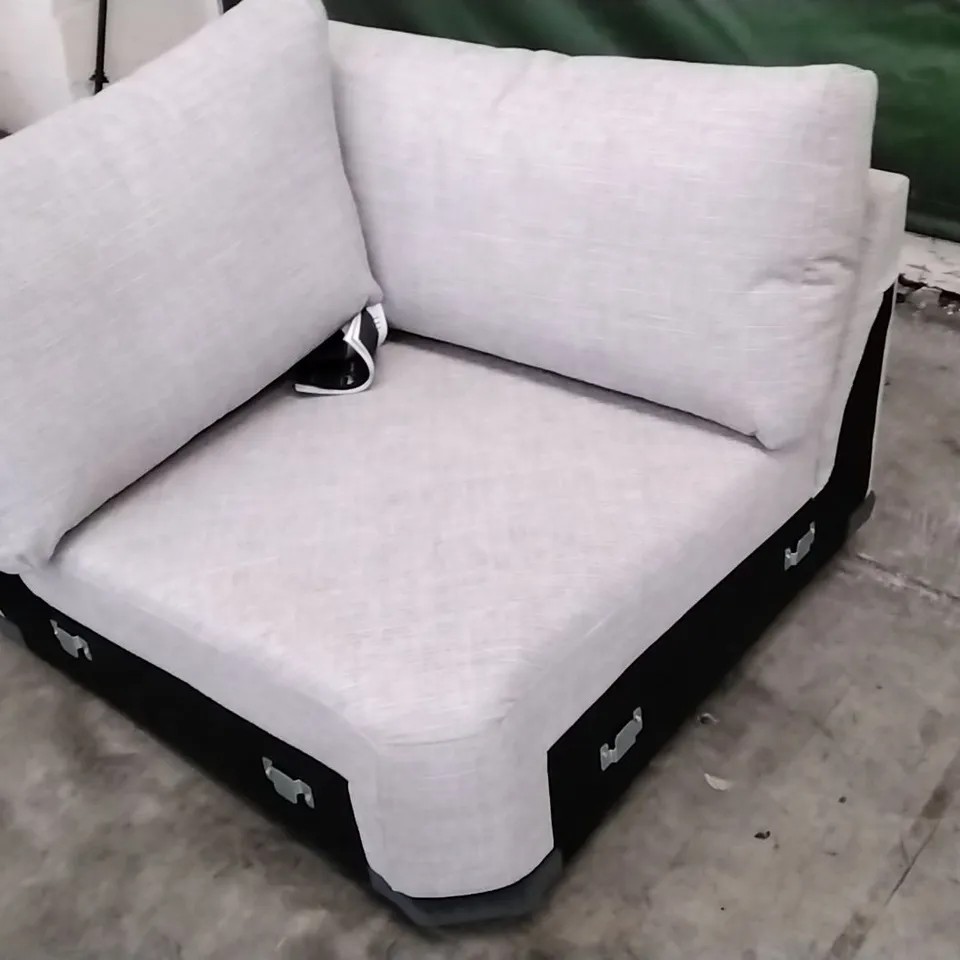 QUALITY BRITISH DESIGNED & MANUFACTURED G PLAN FUSION CORNER SOFA PIECE HEATH SKY FABRIC