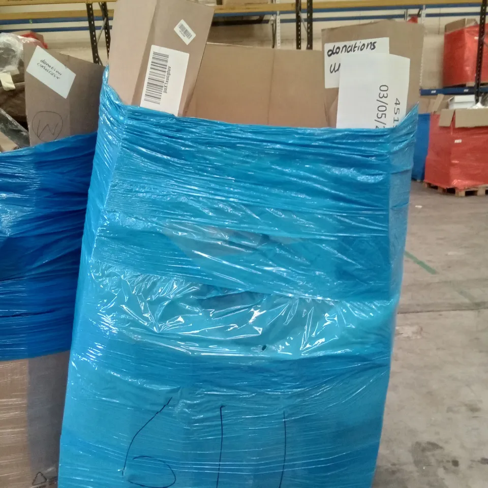 PALLET OF ASSORTED ITEMS INCLUDING STREAM PRESSURE WASHER, OFFICE CHAIR, LYITA HOME POP UP GAZEBO, FITUEYES TV STAND WITH MOUNT 