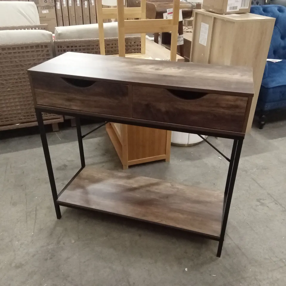 DESIGNER 2 DRAWER CONSOLE TABLE