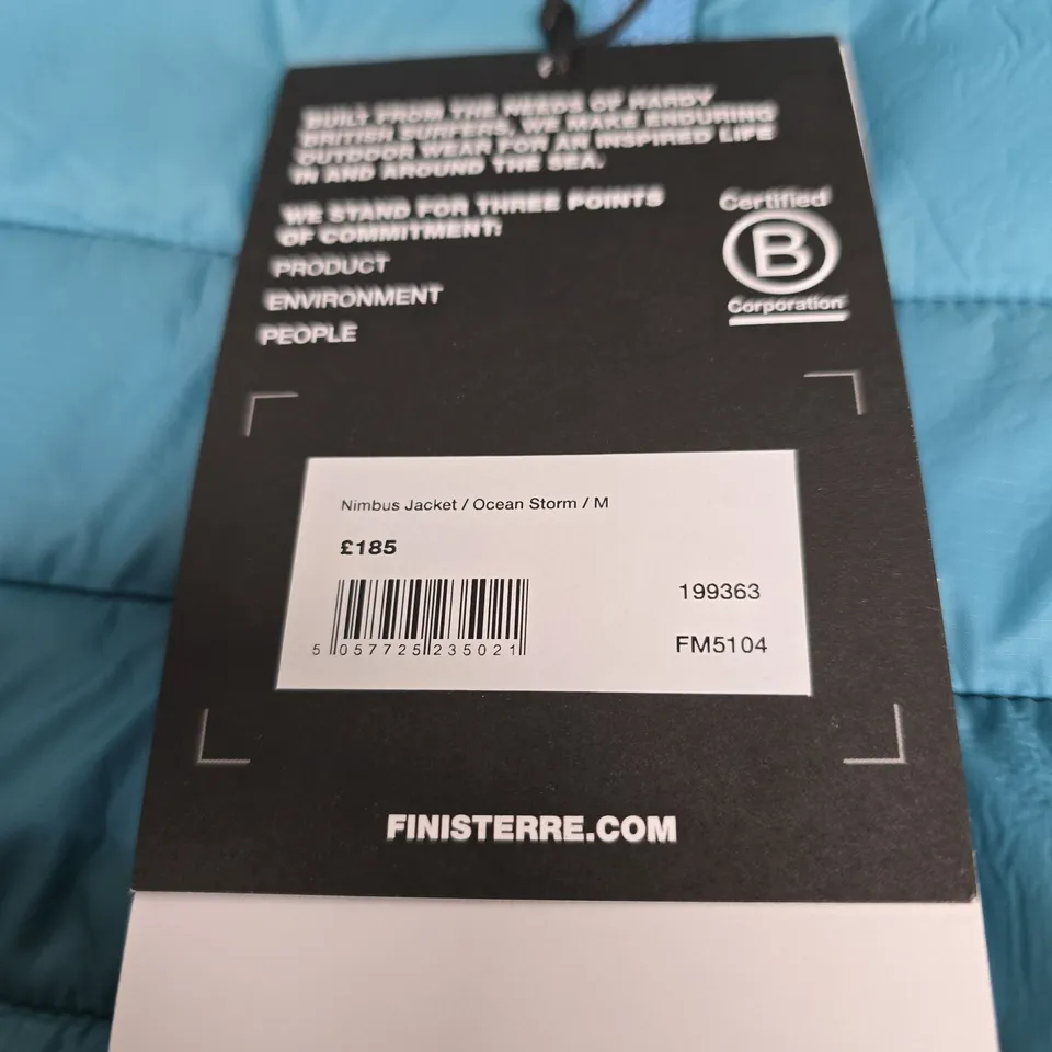 FINISTERRE NIMBUS JACKET - SIZE M