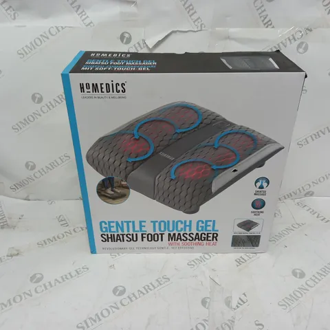 BOXED HOMEDICS GENTLE TOUCH GEL SHIATSU FOOT MASSAGER