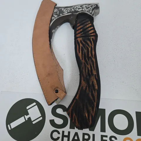 CURVED BLADE AXE WITH SHEATH