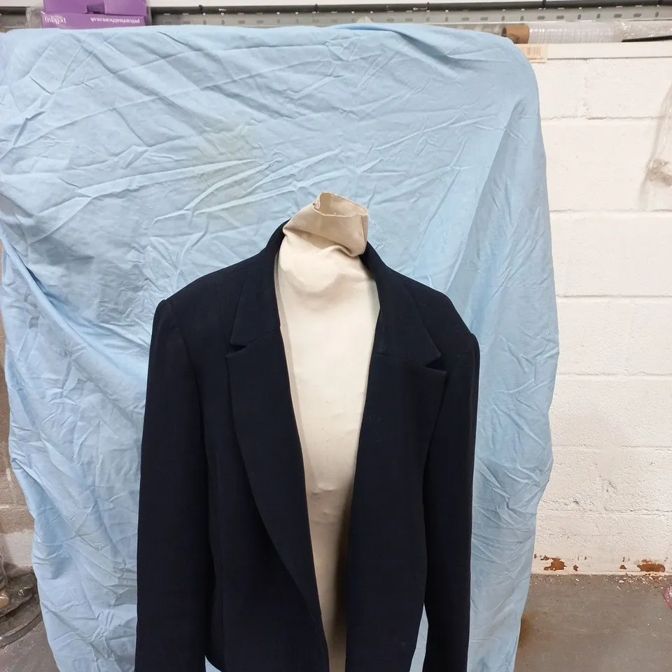 HOBBS LONDON NAVY BLAZER – WOMEN'S, UK 16 (US 12)