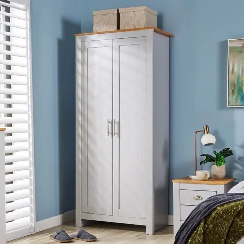BOXED CAMDEN 2 DOOR BEDROOM STORAGE WARDROBE (2 BOXES)