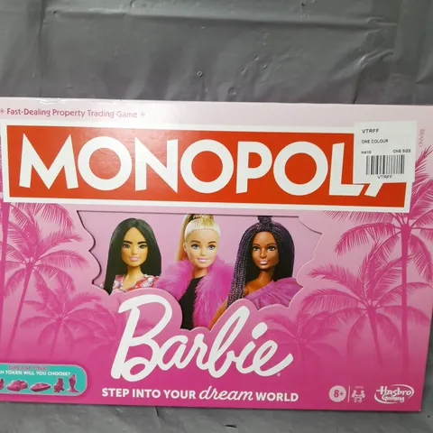 BOXED MONOPOLY BARBIE BOARD GAME 