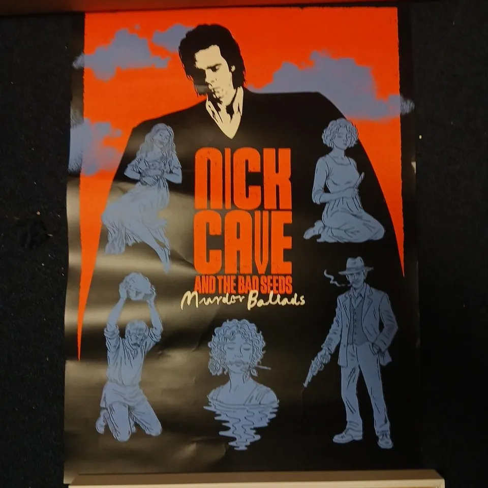 NICK CAVE & THE BAD SEEDS – MURDER BALLADS ANNIVERSARY SCREEN PRINTED POSTER