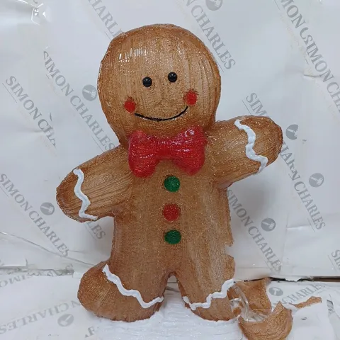 GINGERBREAD MAN ACRYLIC OUTDOOR LIGHT