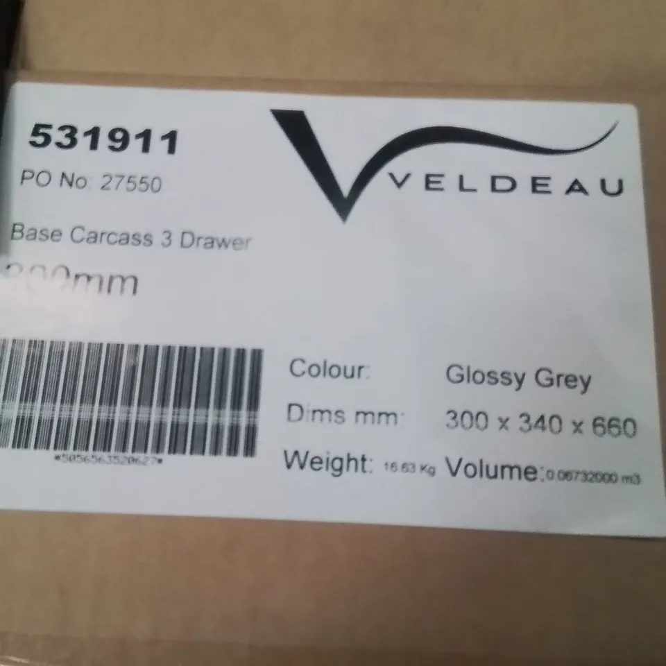 PALLET OF BASE CARCASS 3 DRAWERS 