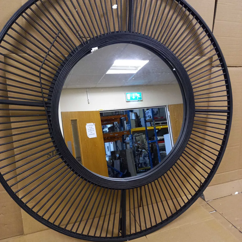 KELLY HOPPEN BAMBOO CIRCULAR MIRROR