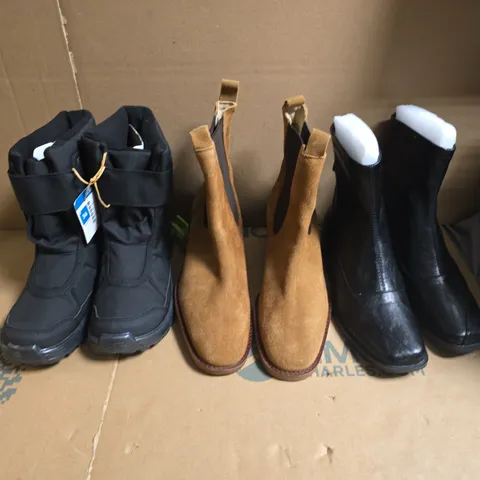 BOX OF APPROXIMATELY 12 PAIRS OF ASSORTED SHOES IN VARIOUS COLOUR, STYLES AND SIZES - COLLECTION ONLY
