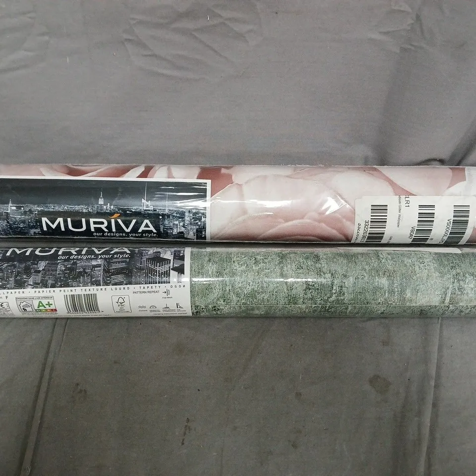 APPROXIMATELY 20 ASSORTED ROLLS OF WALLPAPER IN VARIOUS DESIGNS & SIZES