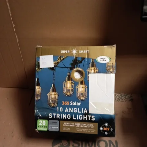 365 SOLAR 10 ANGLIA STRING LIGHTS – OUTDOOR GARDEN LIGHTING