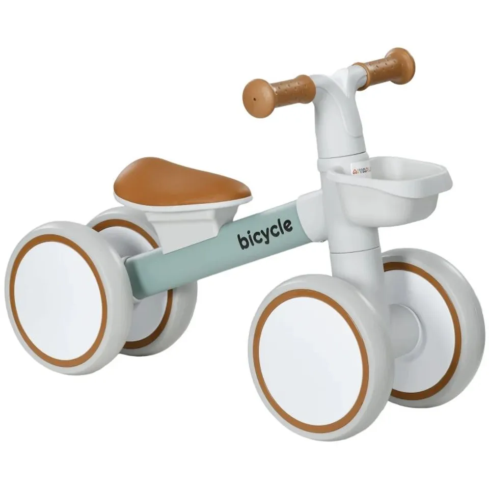 BOXED AIYAPLAY KIDS BALANCE BIKE FOR 1-3 YEARS OLD WITH ADJUSTABLE SEAT, SILENT WHEELS, GREEN