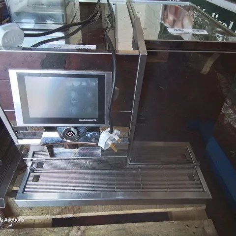 THERMAPLAN BLACK & WHITE CTM COFFEE MACHINE WITH MILK FRIDGE
