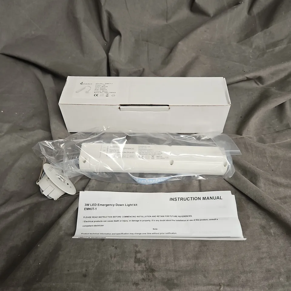 BOXED ADVANCE X25 EMKIT-1 EMERGENCY DOWNLIGHT KITS 3W