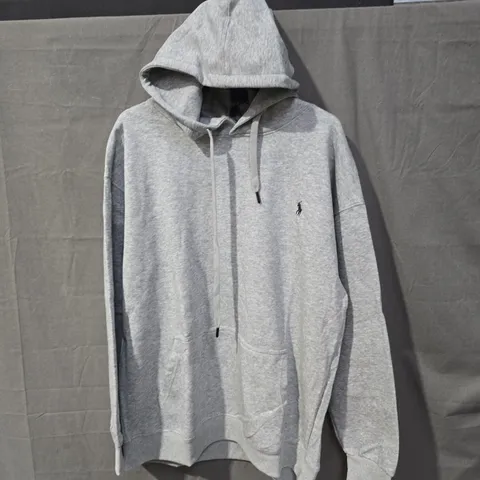 POLO RALPH LAUREN GREY HOODIE (MEN'S) WITH POLO PONY LOGO