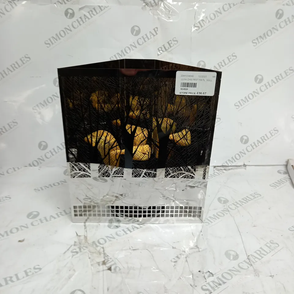 LUXA CHROME FOREST FIREBOX FLAMELIGHT