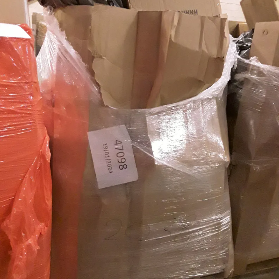 PALLET OF ASSORTED PRODUCTS INCLUDING BAR STOOL, OFFICE CHAIR, LED CEILING FAN