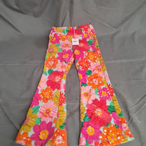 OILILY PERKY FLARED SWEATPANTS IN CARDBOARD FLOWER MULTI SIZE 122/7YRS