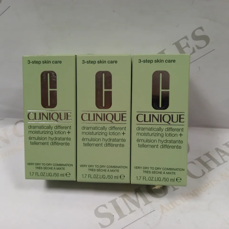 CLINIQUE DRAMATICALLY DIFFERENT MOISTURIZING LOTION 50ML X3