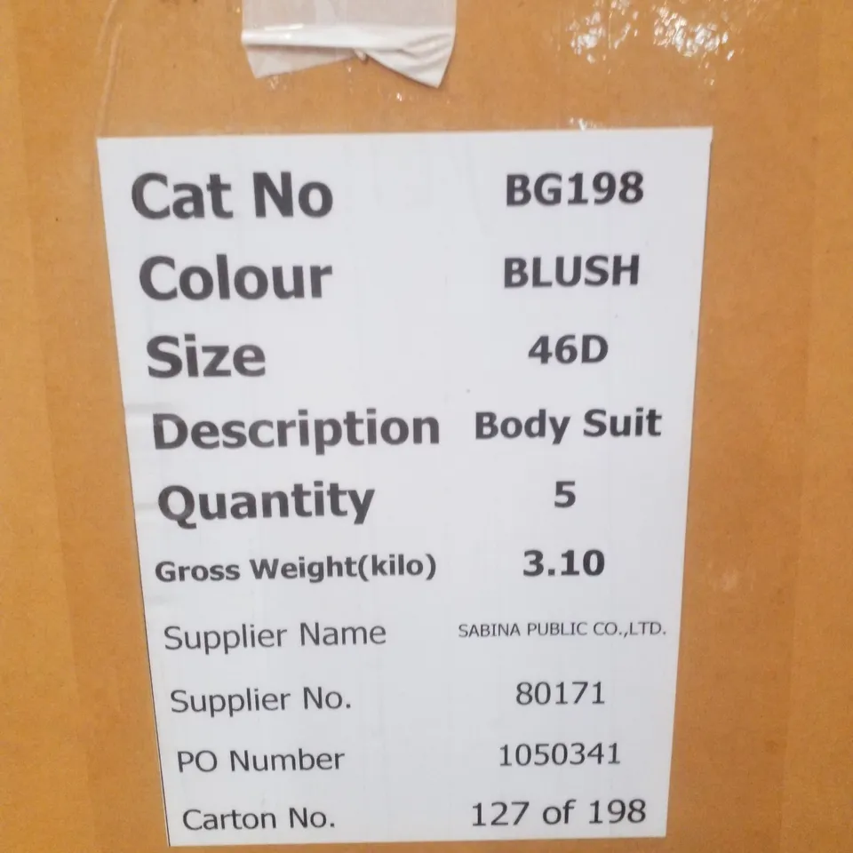 BOX CONTAINING APPROXIMATELY 5 BRAND NEW MAGISCULPT BLUSH BODYSUITS - SIZE 46D