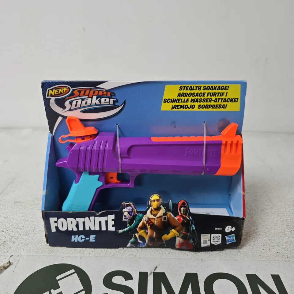 NERF FORTNITE HC-E SUPER SOAKER WATER BLASTER – BOXED