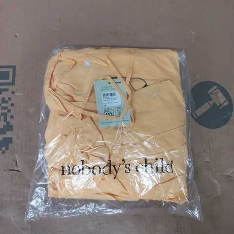 BAGGED NOBODY'S CHILD ANGELICA MIDI DRESS IN YELLOW SIZE UK 12
