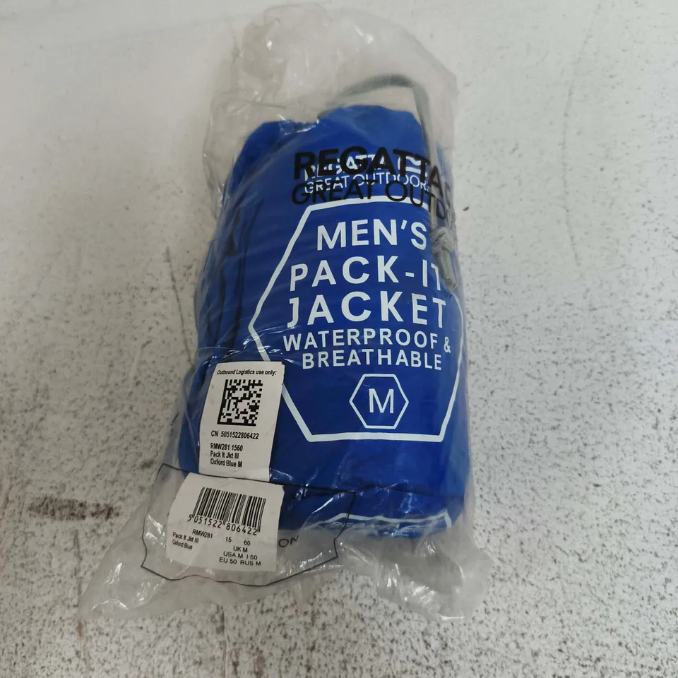 BAGGED REGATTA MENS PACK IT JACKET III IN BLACK - UK MEDIUM