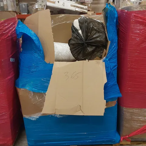 PALLET OF ASSORTED HOUSEHOLD ITEMS AND CONSUMER PRODUCTS TO INCLUDE; BOOSTER SEATS, MATTRESS PRODUCTS ETC