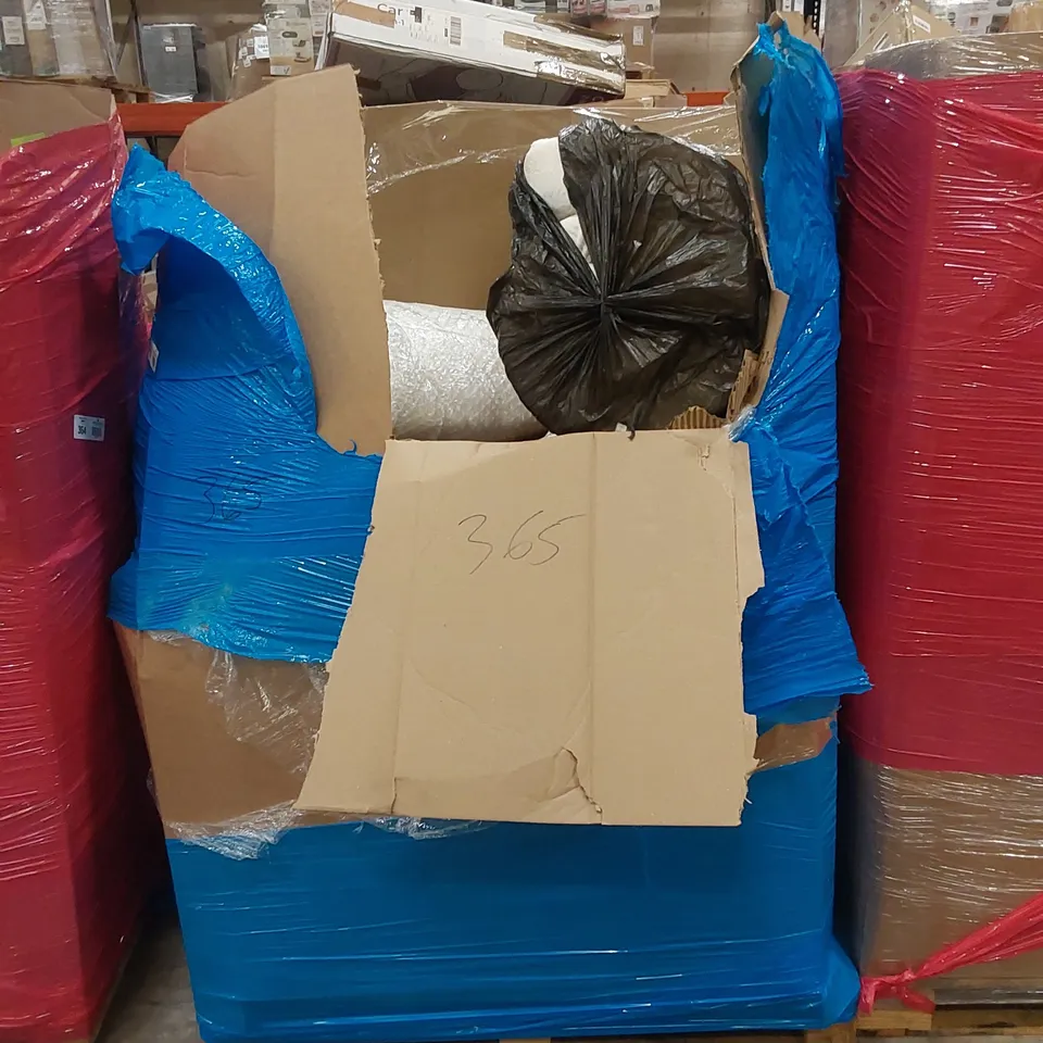 PALLET OF ASSORTED HOUSEHOLD ITEMS AND CONSUMER PRODUCTS TO INCLUDE; BOOSTER SEATS, MATTRESS PRODUCTS ETC