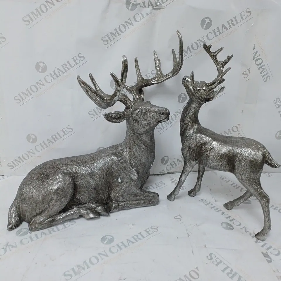 BOXED ALISON CORK SET OF 2 STAGS