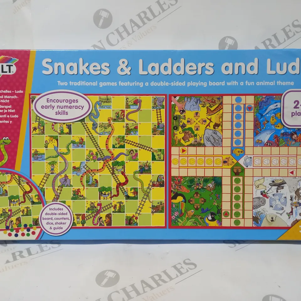 BOXED GALT SNAKES & LADDERS AND LUDO BOARD GAME SET