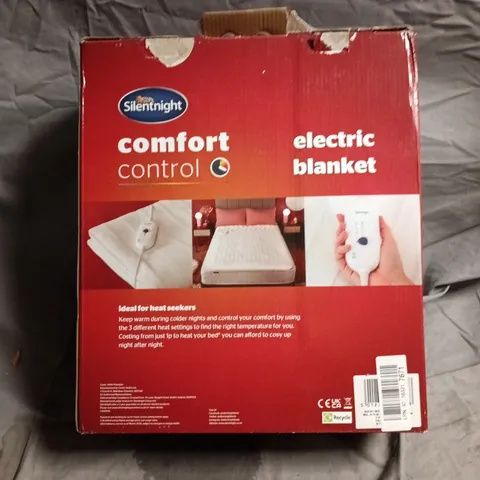 SILENTNIGHT COMFORT CONTROL ELECTRIC BLANKET