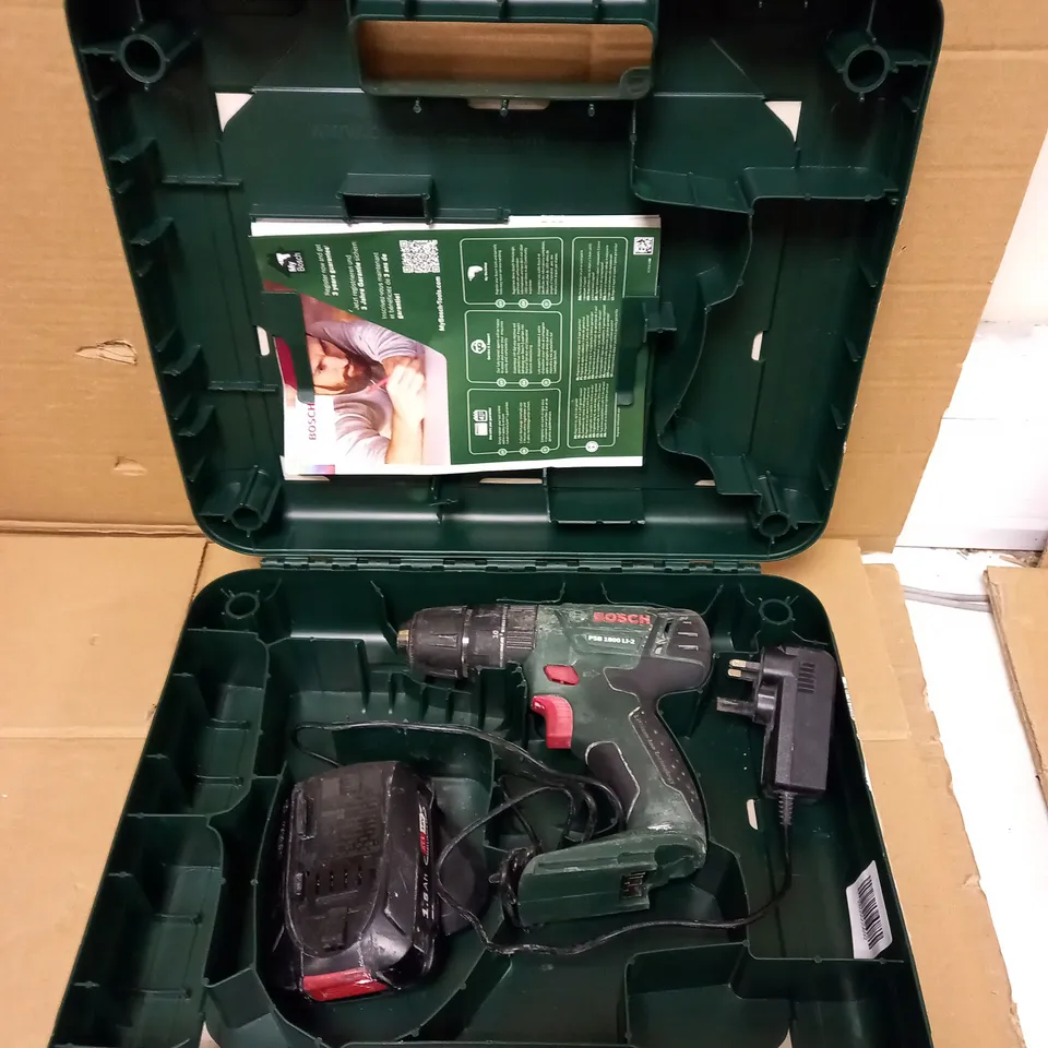 BOSCH CORDLESS COMBI DRILL PSB 1800 LI-2