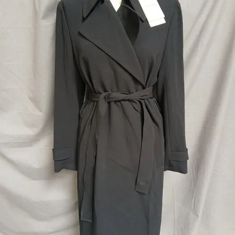 THEORY OAKLANE ADMIRAL CREPE JACKET IN BLACK SIZE L