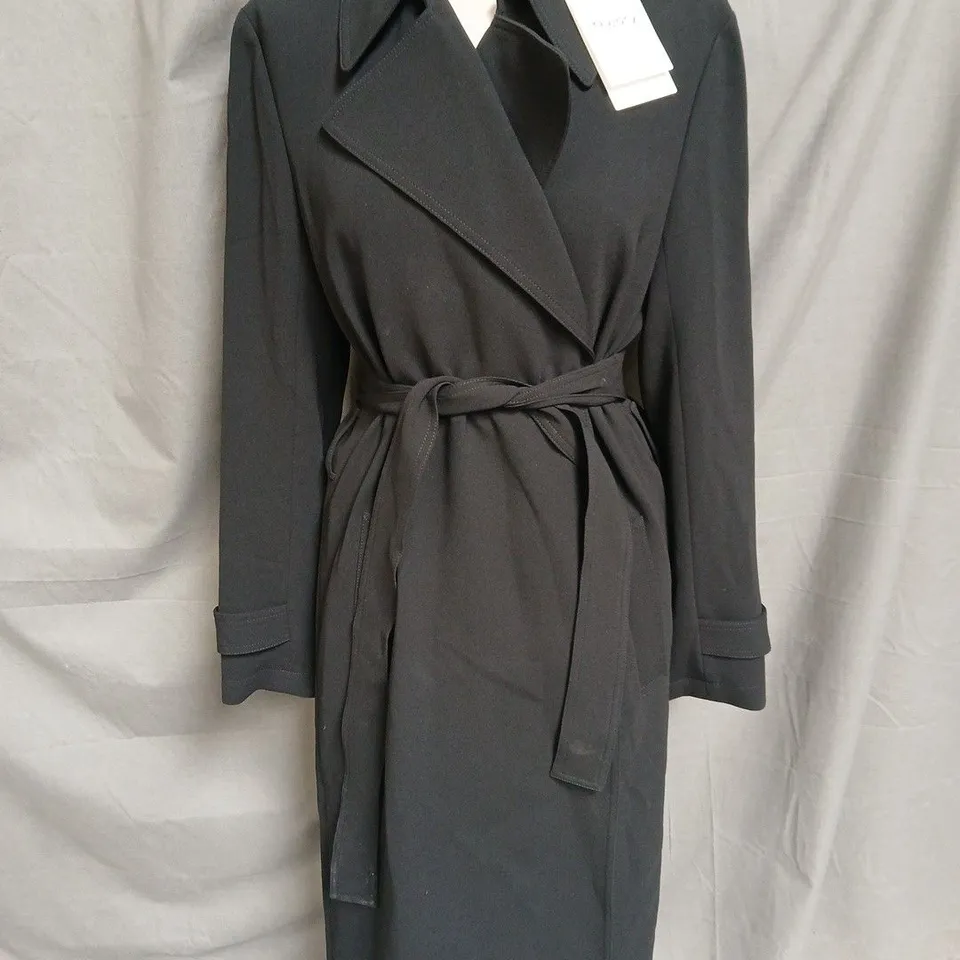 THEORY OAKLANE ADMIRAL CREPE JACKET IN BLACK SIZE L