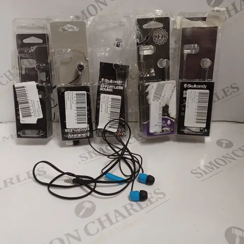 5 X SKULLCANDY JIB WIRED EARPHONES