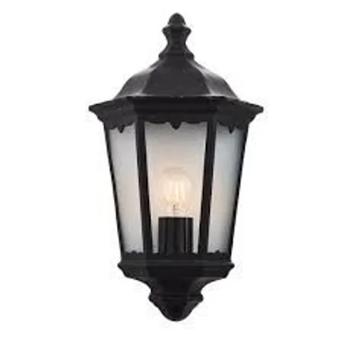 BOXED ENDON BURFORD 1 LIGHT WALL LIGHT OUTDOOR MATT BLACK