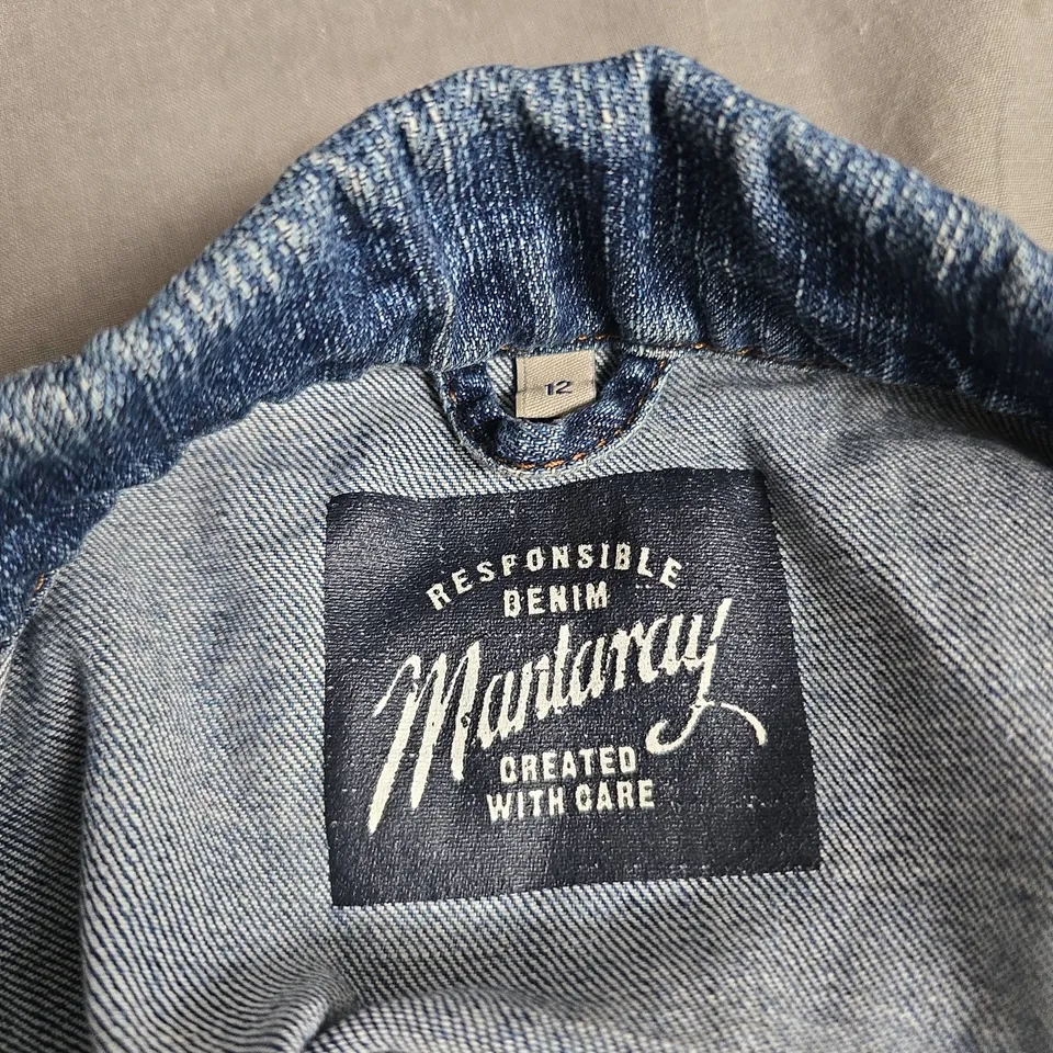 MANTARAY DENIM JACKET – WOMEN'S, SIZE 12 (LIGHT WASH)
