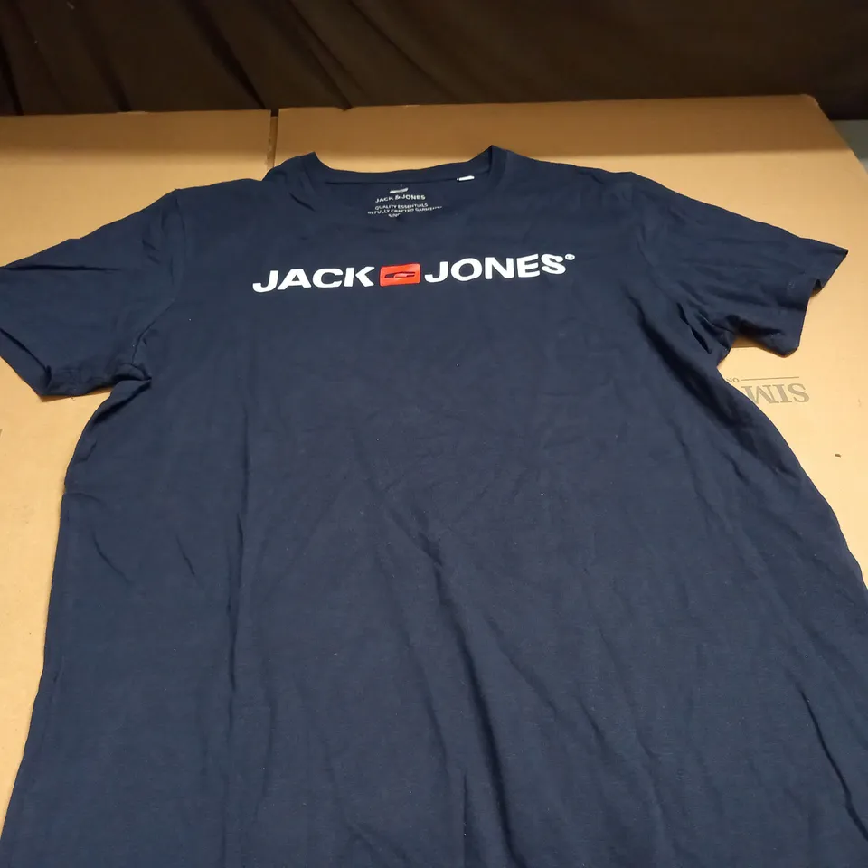 JACK JONES NAVY T-SHIRT - XL