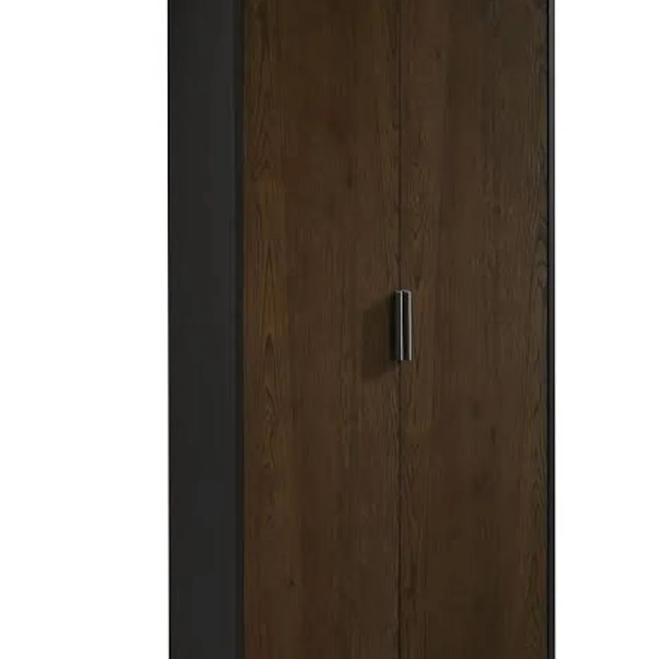 BOXED ALBA 2 DOOR WARDROBE - WALNUT (2 BOXES)