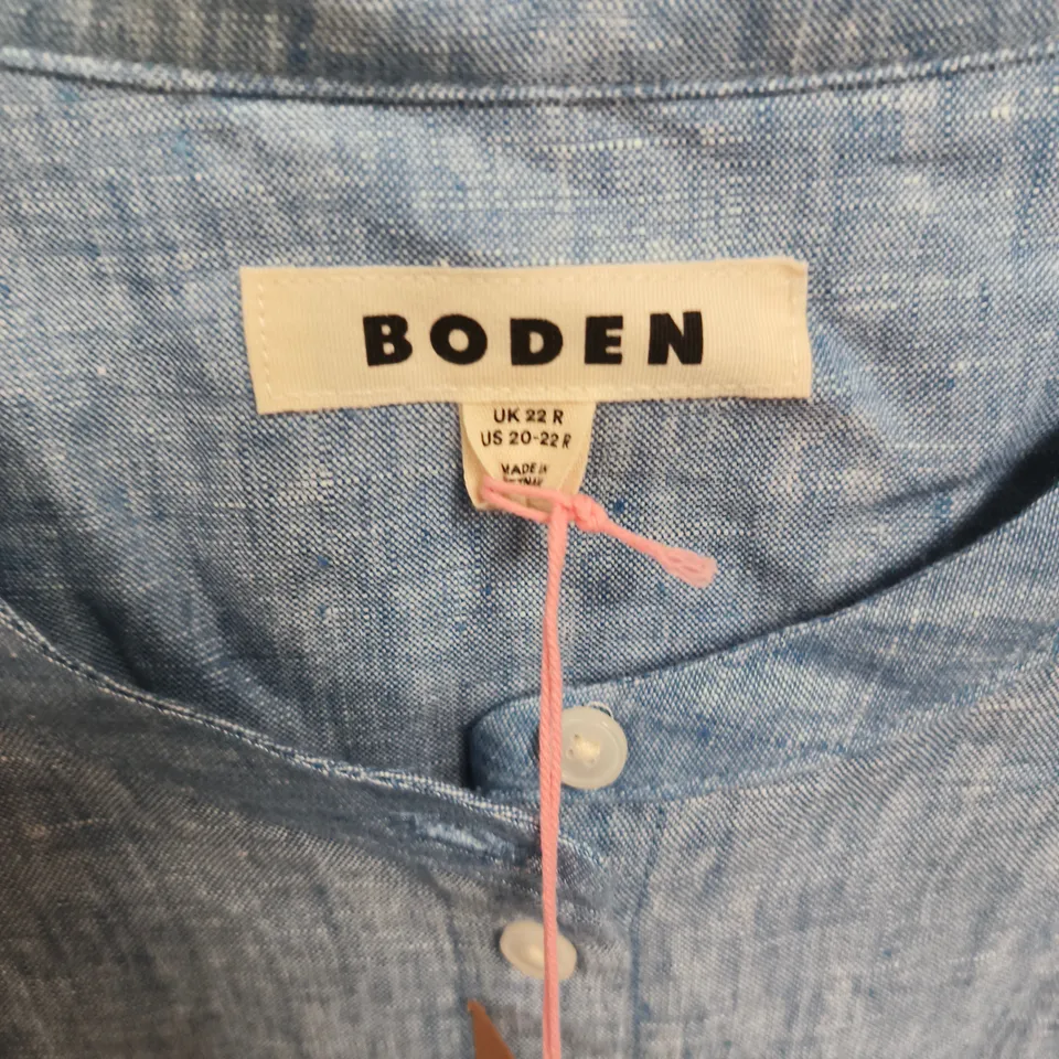 BODEN WOMEN'S DENIM SHIRT DRESS – CHAMBRAY, UK 22R