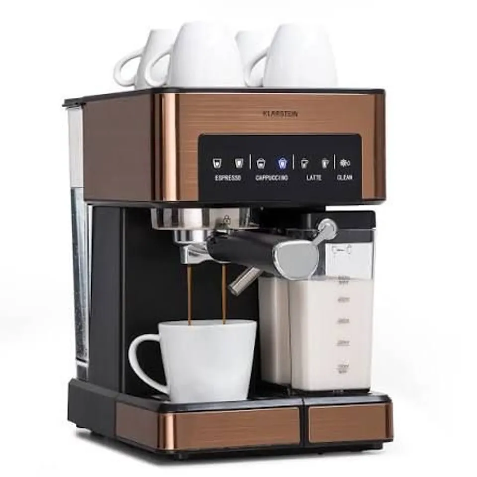 klarstein ARABICA 1350W 20BAR ESPRESSO MACHINE COPPER