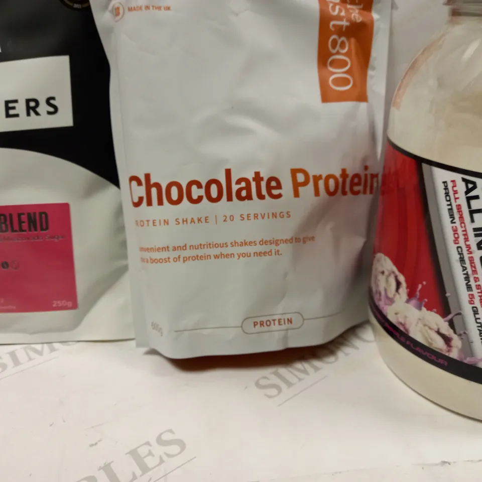 ASSORTMENT OF COFFEE AND PROTEIN POWDERS 5 ITEMS 