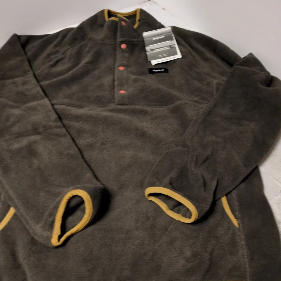 FINISTERRE MEN'S AXIOM 1/4 SNAP FLEECE – COFFEE BROWN, UK M