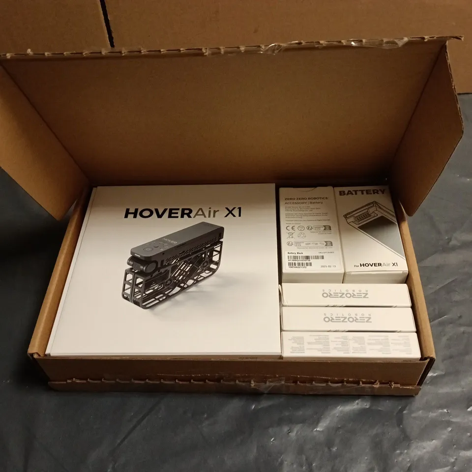 HOVERAIR X1 DRONE WITH CAMERA, SELF-FLYING CAMERA DRONE WITH BATTERIES AND BATTERY CHARGER BOXED