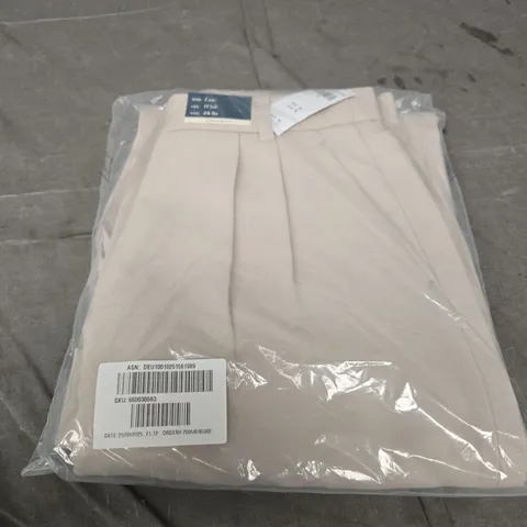 ABERCROMBIE AND FITCH BEIGE CURVE LOVE WIDE-LEG TROUSERS – SIZE 25 OR (RISE: LOW, LEG: WIDE)